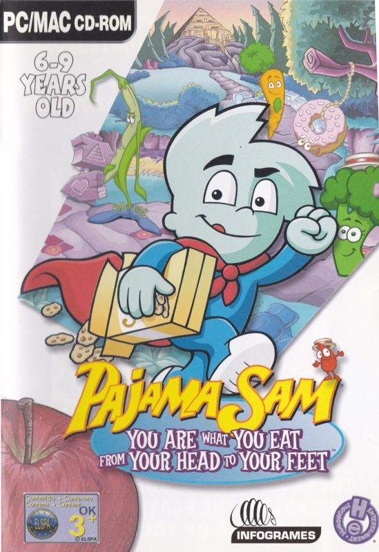 Pajama Sam box art for Playstation